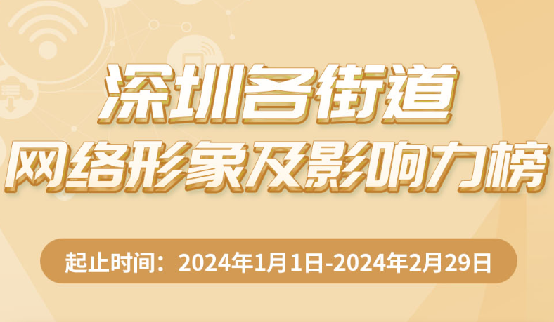 3月深圳各街道網(wǎng)絡(luò)形象及影響力榜出爐，這些街道榜上有名